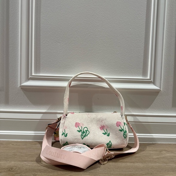 Juicy Couture Retro Cherry Shoulder Bag with Crossbody Strap - Picture 5 of 8